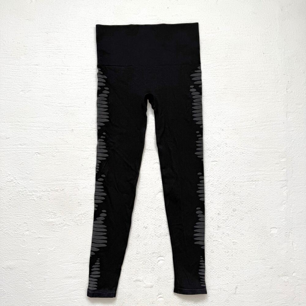 Spanx Black Seamless High Rise Leggings L Shaping Control